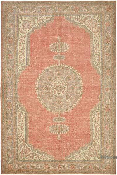 Vintage Hand-Knotted Oriental Rug - 7' 4" x 11' 2" (88" x 134")