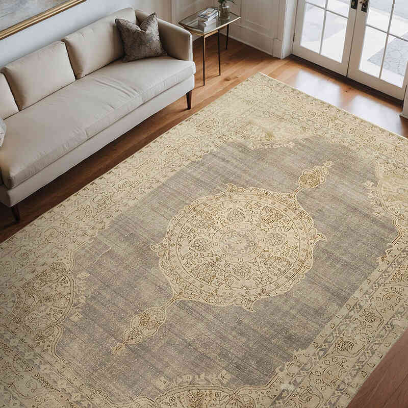 El Dokuma Vintage Halı - 247 cm x 338 cm - K0078386
