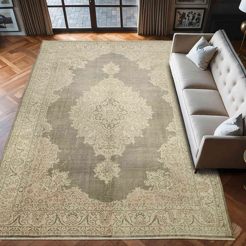 El Dokuma Vintage Halı - 258 cm x 403 cm - K0078388