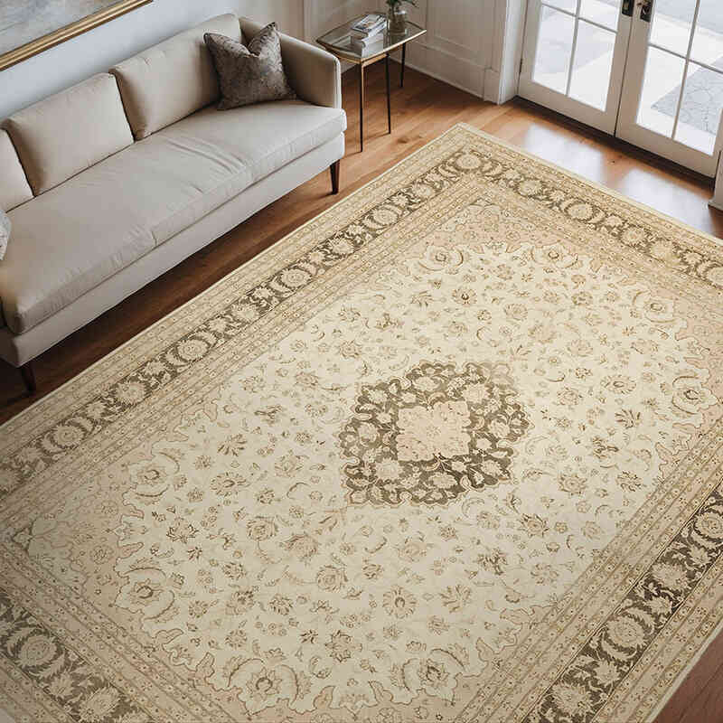 Vintage Hand-Knotted Oriental Rug - 9' 1" x 12' 2" (109" x 146") - K0078392