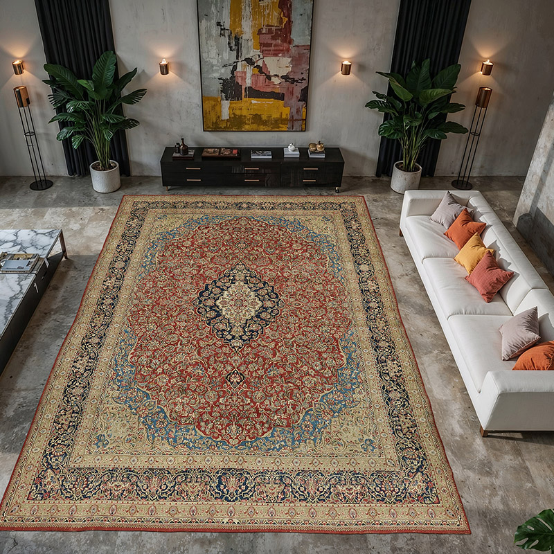 Vintage Hand-Knotted Oriental Rug - 9' 7" x 13' 10" (115" x 166") - K0078400