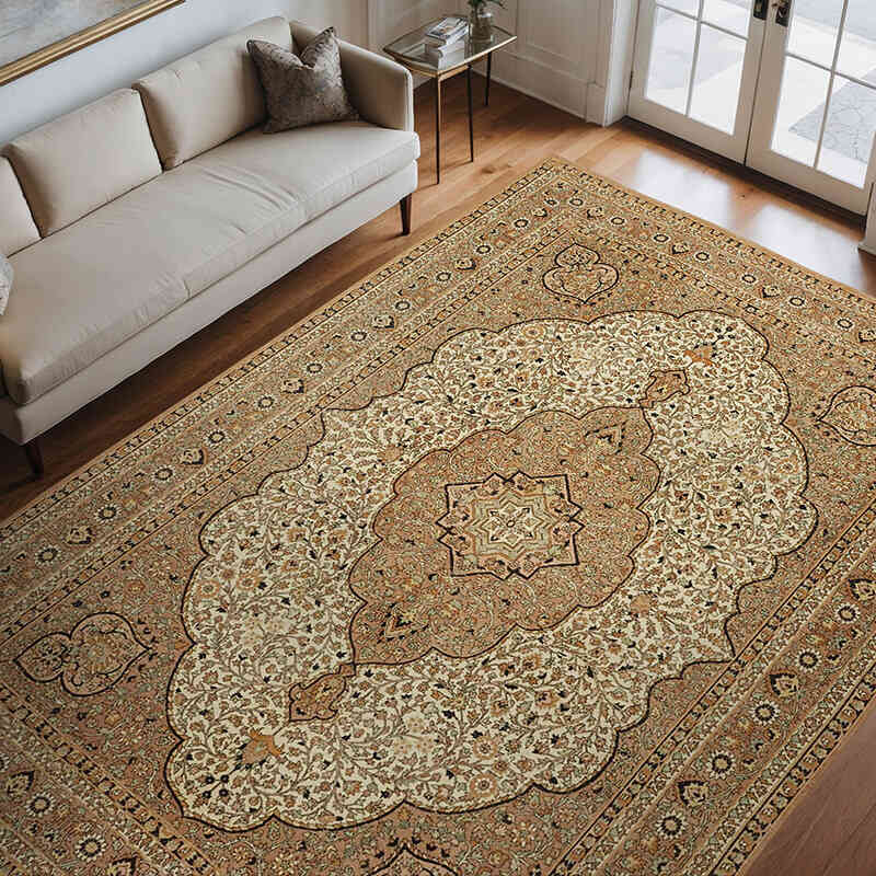 Alfombra Oriental Vintage Anudada a Mano - 243 cm x 345 cm - K0078412