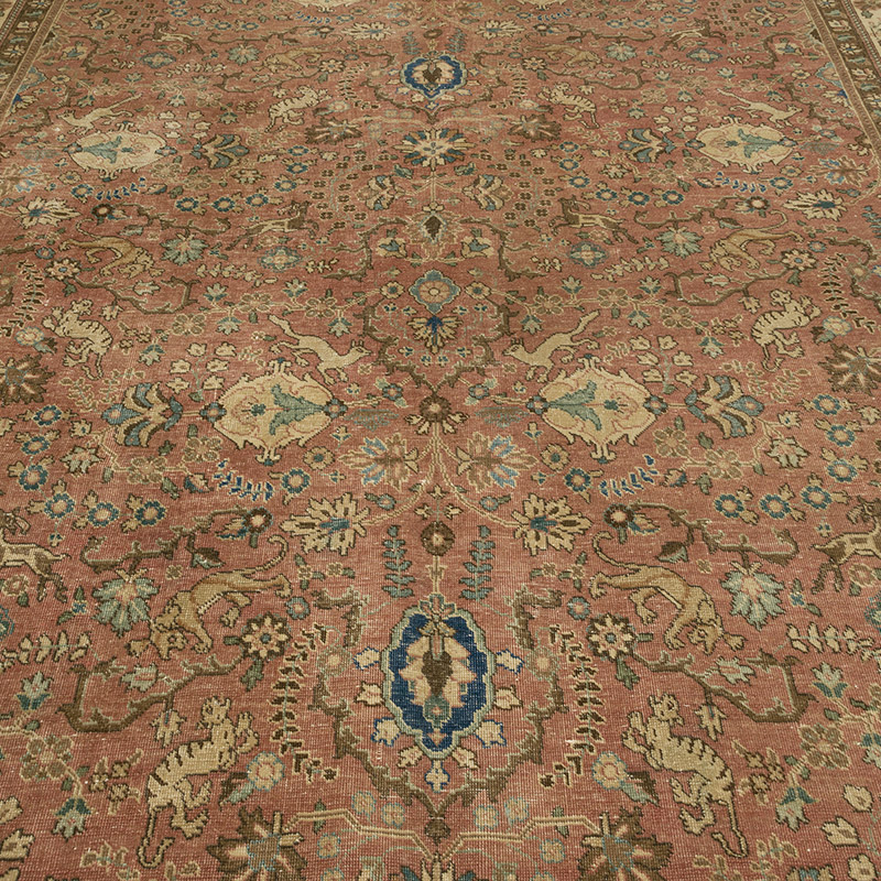 El Dokuma Vintage Halı - 242 cm x 342 cm - K0078416