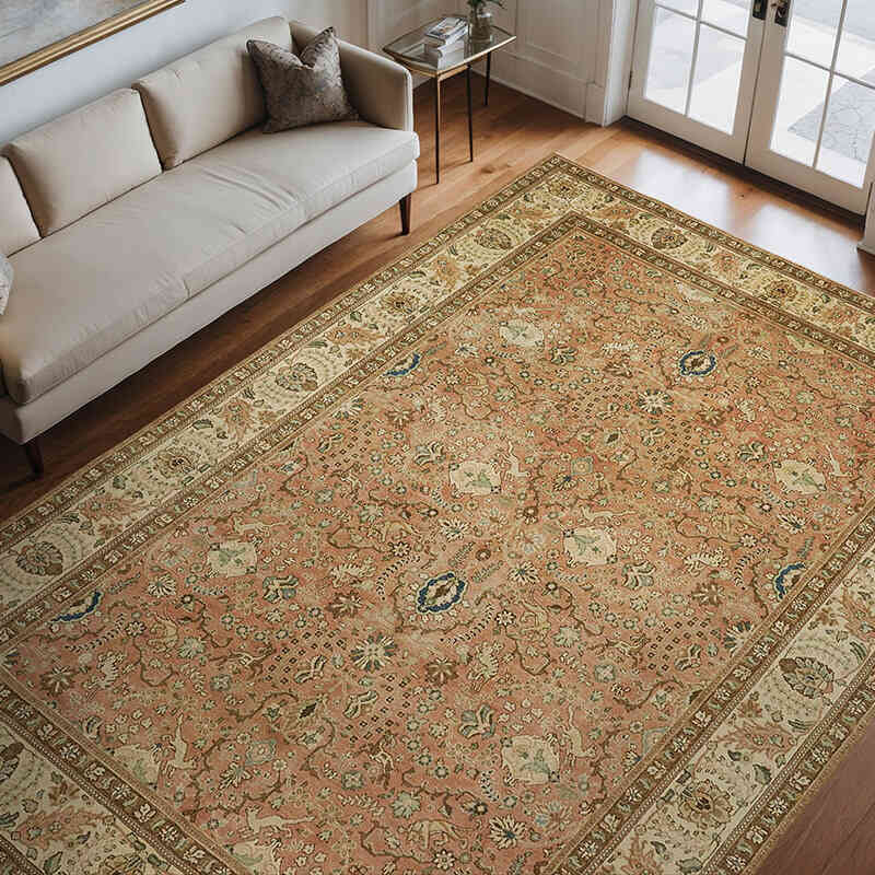 El Dokuma Vintage Halı - 242 cm x 342 cm - K0078416