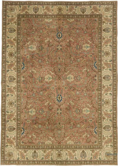 Vintage Hand-Knotted Oriental Rug - 7' 11" x 11' 3" (95" x 135")