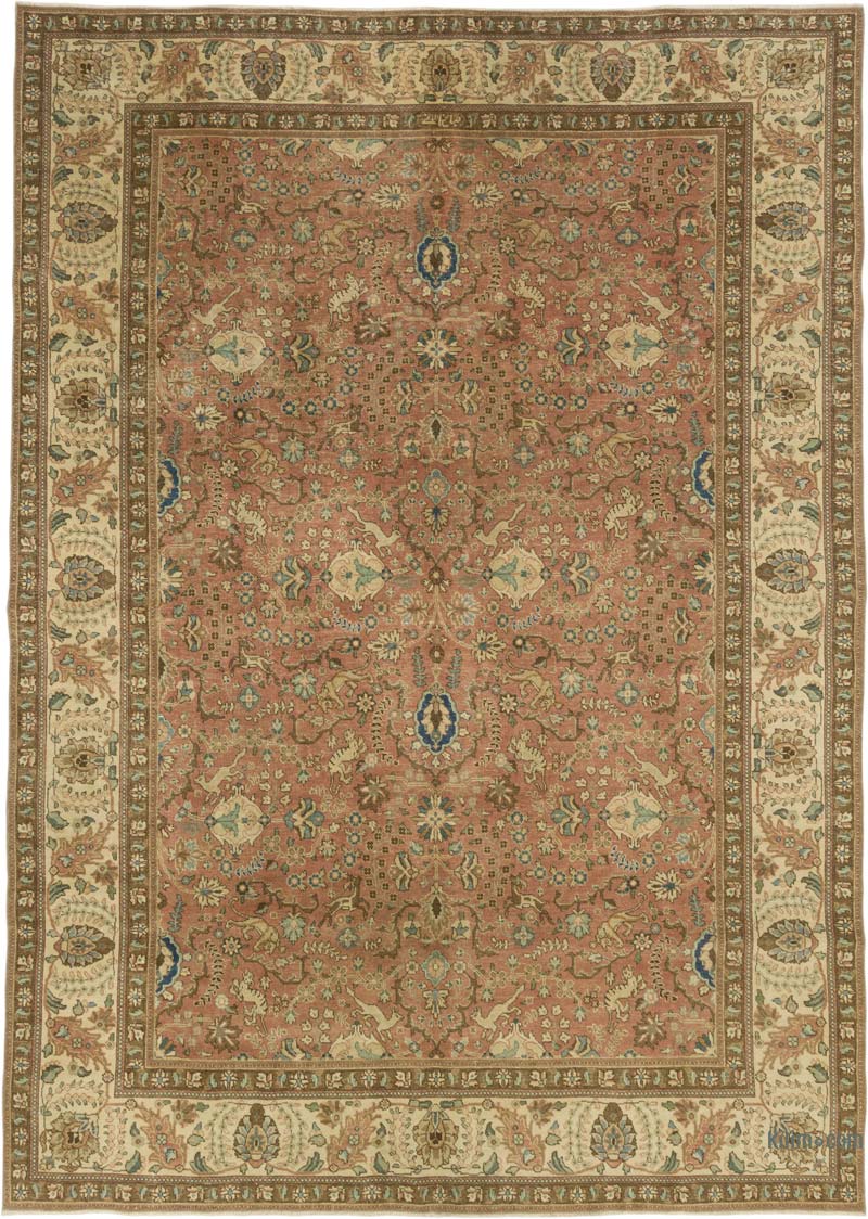 El Dokuma Vintage Halı - 242 cm x 342 cm - K0078416