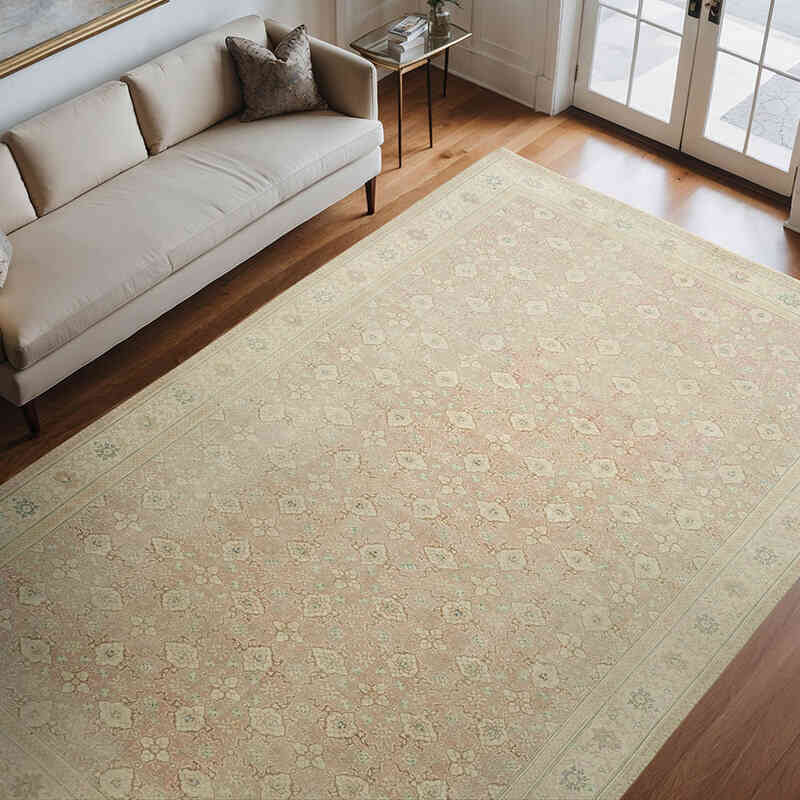 Vintage Hand-Knotted Oriental Rug - 8' 8" x 11' 6" (104" x 138") - K0078423
