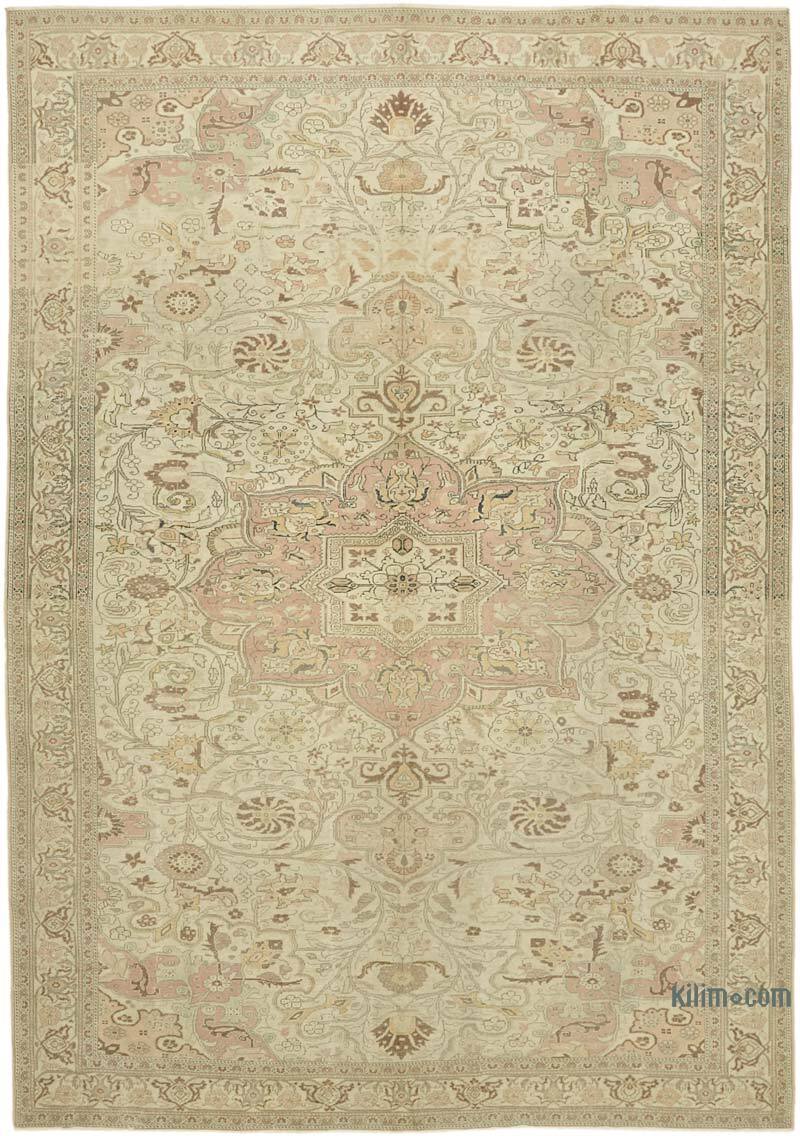 Vintage Hand-Knotted Oriental Rug - 8' 9" x 12' 9" (105" x 153") - K0078426