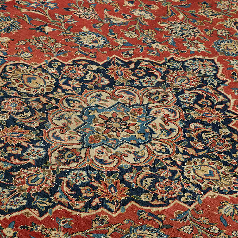 Vintage Hand-Knotted Oriental Rug - 8' 4" x 12' 2" (100" x 146") - K0078430
