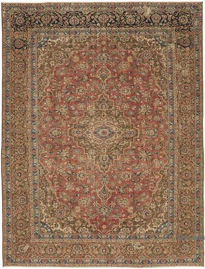 Vintage Hand-Knotted Oriental Rug - 7' 11" x 10' 7" (95" x 127")