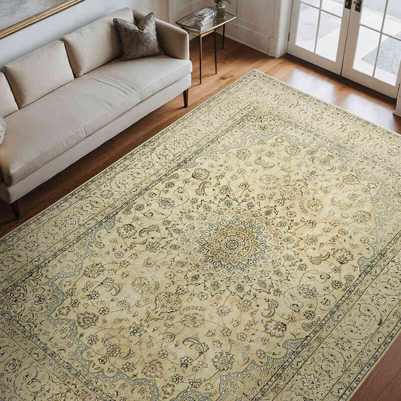 Vintage Hand-Knotted Oriental Rug - 7' 11" x 11' 3" (95" x 135") - K0078434
