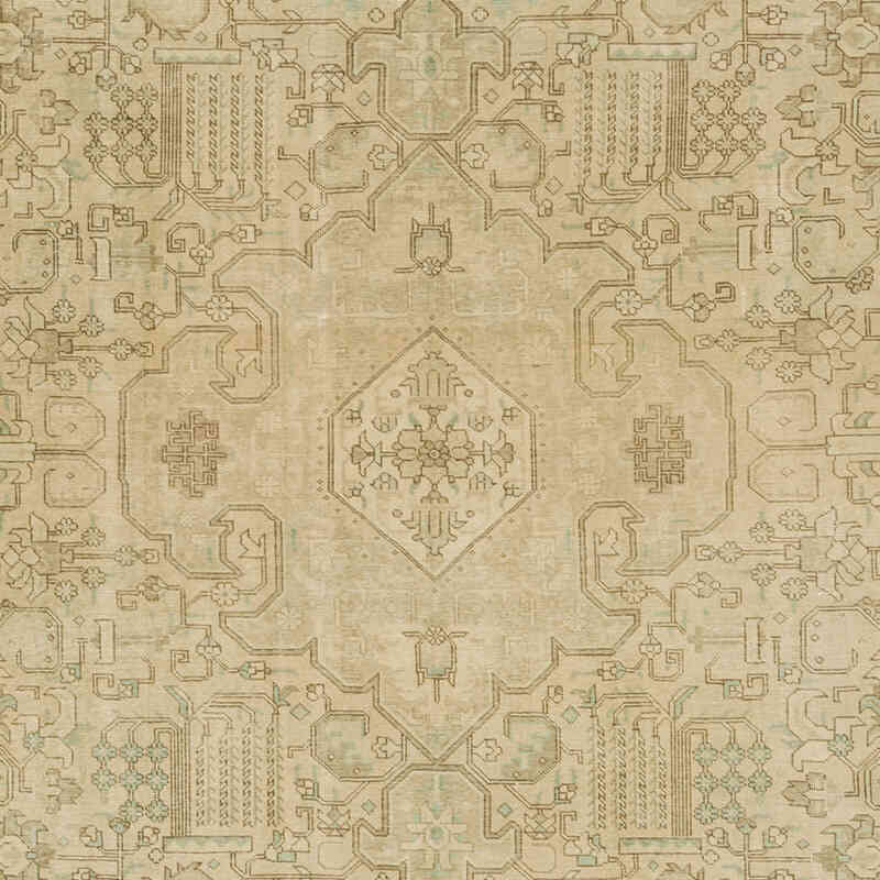 El Dokuma Vintage Halı - 298 cm x 395 cm - K0078439