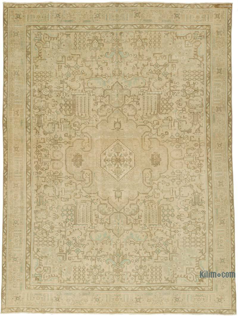 El Dokuma Vintage Halı - 298 cm x 395 cm - K0078439