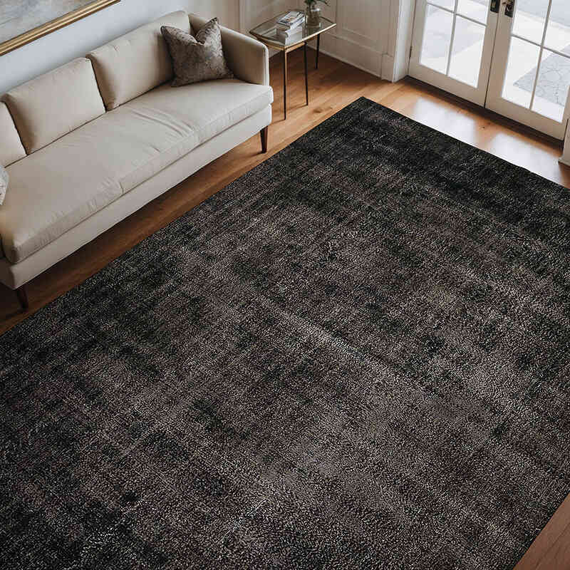 Overdyed Vintage Hand-knotted Oriental Rug - 9'  x 12' 1" (108" x 145") - K0078471