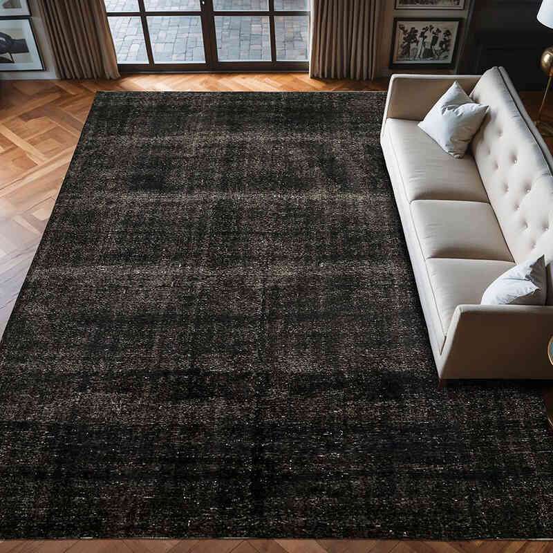 Overdyed Vintage Hand-knotted Oriental Rug - 9' 3" x 12' 3" (111" x 147") - K0078473