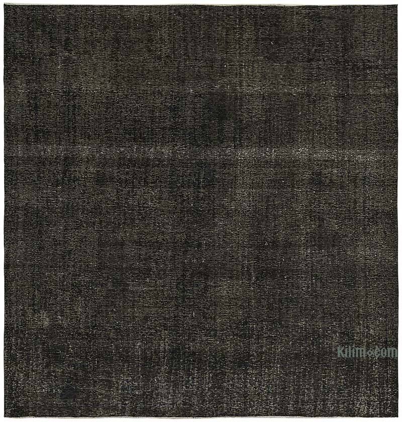 Overdyed Vintage Hand-knotted Oriental Rug - 9' 2" x 9' 6" (110" x 114") - K0078478