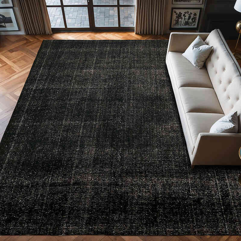 Overdyed Vintage Hand-knotted Oriental Rug - 9' 10" x 12' 3" (118" x 147") - K0078479