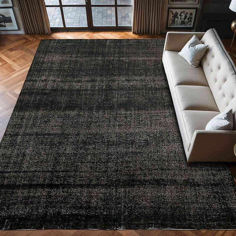 Overdyed Vintage Hand-knotted Oriental Rug - 9' 8" x 13'  (116" x 156") - K0078481