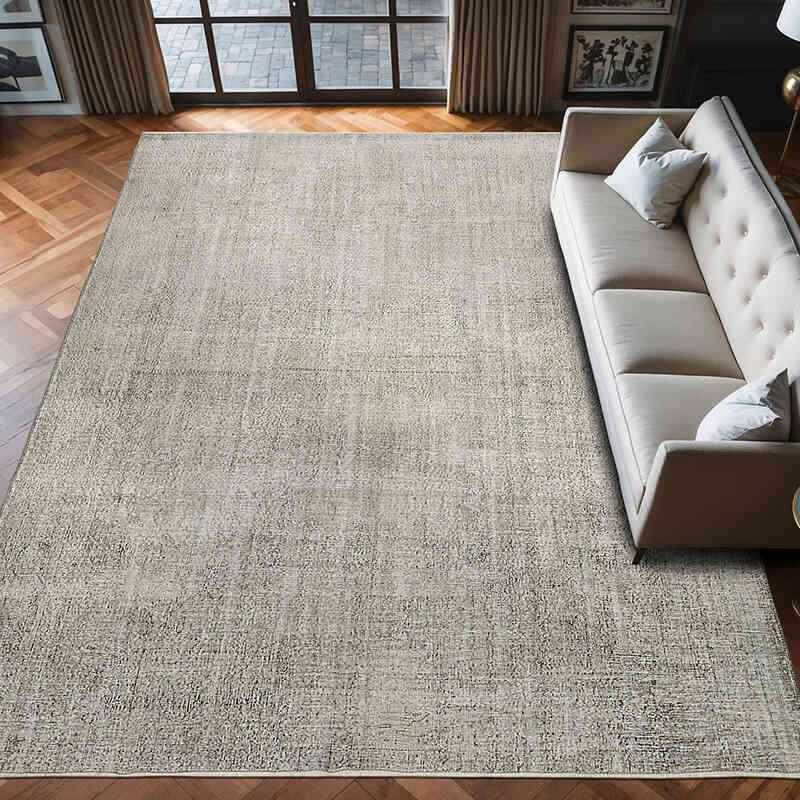 Overdyed Vintage Hand-knotted Oriental Rug - 9' 3" x 12' 5" (111" x 149") - K0078483