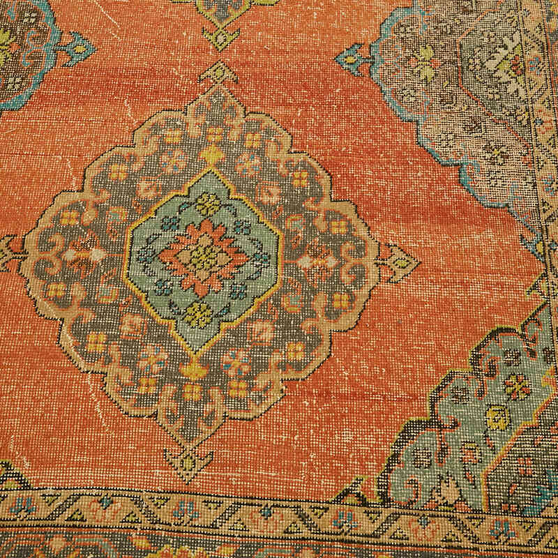 Alfombra Oriental Vintage Teñida a Mano Sobretintada - 298 cm x 400 cm - K0078484