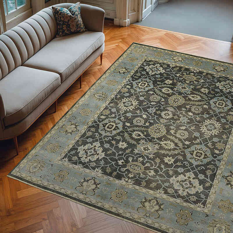 New Hand-Knotted Rug - 7' 11" x 9' 9" (95" x 117") - K0078509