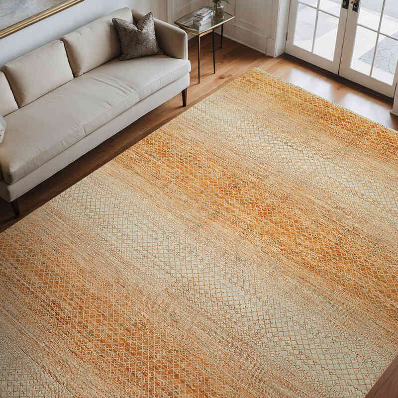 New Hand-Knotted Rug - 9' 1" x 12'  (109" x 144") - K0078528
