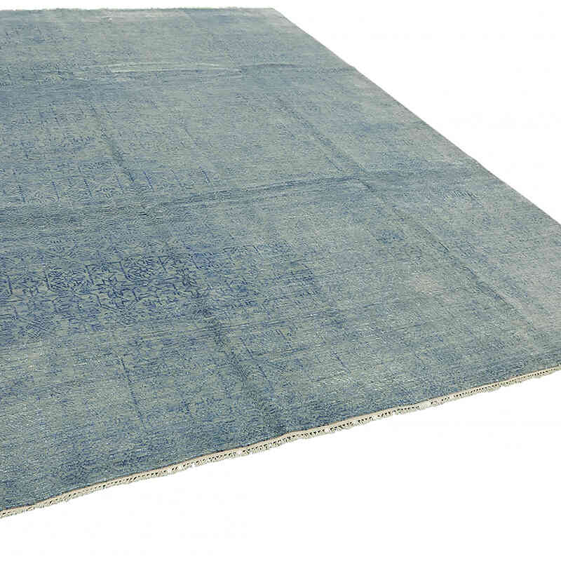 Blue New Hand-Knotted Rug - 8' 10" x 12'  (106" x 144") - K0078559