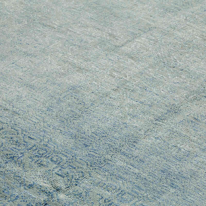 Blue New Hand-Knotted Rug - 8' 10" x 12'  (106" x 144") - K0078559