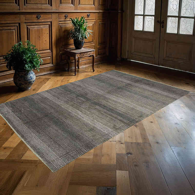 Nueva Alfombra Anudada a Mano - 153 cm x 245 cm - K0078565