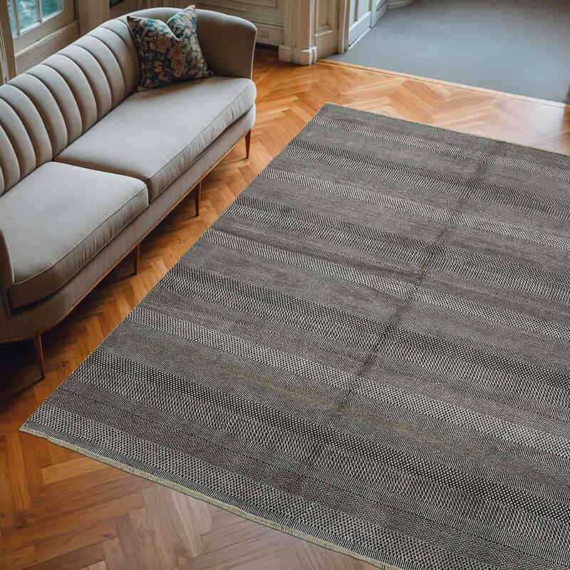 New Hand-Knotted Rug - 8' 2" x 10'  (98" x 120") - K0078567