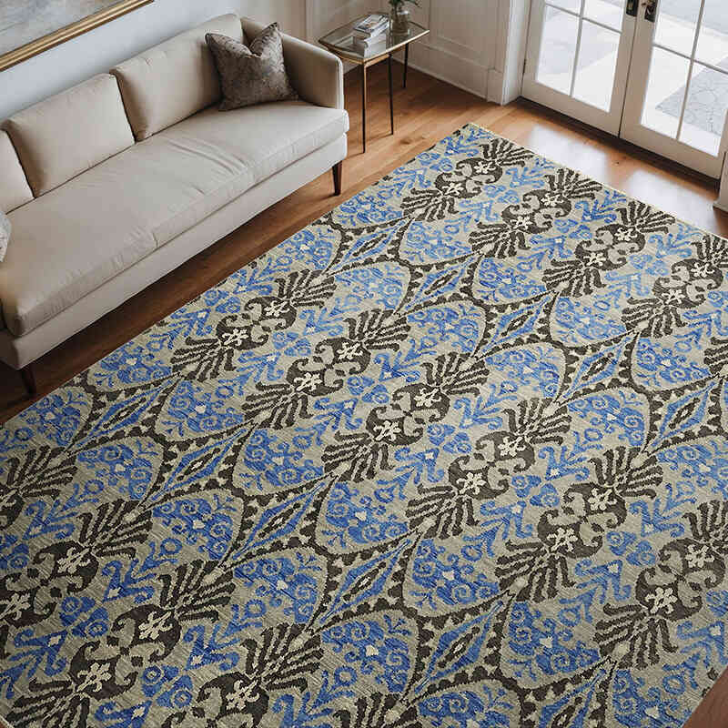 New Hand-Knotted Rug - 9' 1" x 11' 9" (109" x 141") - K0078582