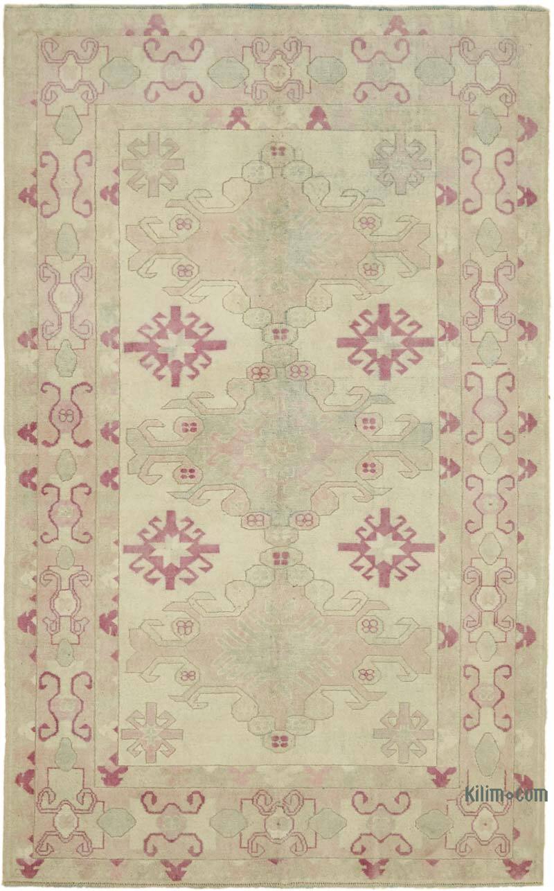 Vintage Turkish Hand-Knotted Rug - 5'  x 8'  (60" x 96") - K0078598