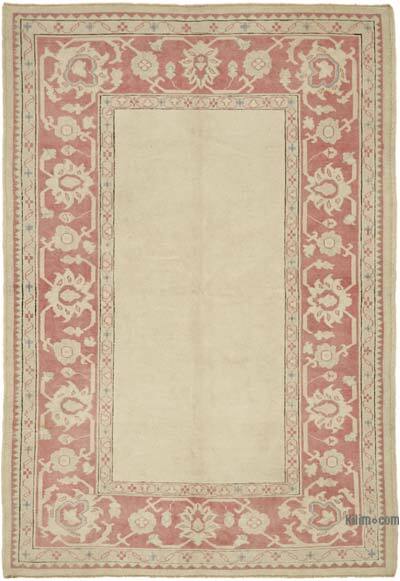 Vintage Turkish Hand-Knotted Rug - 5' 4" x 7' 9" (64" x 93")