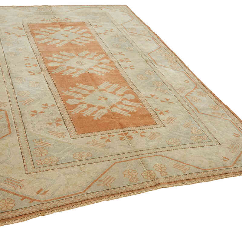 Vintage Turkish Hand-Knotted Rug - 6' 6" x 9' 3" (78" x 111") - K0078606