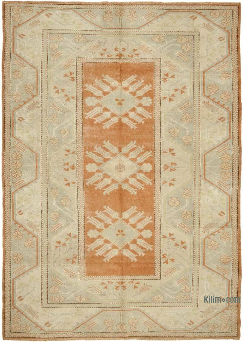 Vintage Turkish Hand-Knotted Rug - 6' 6" x 9' 3" (78" x 111") - K0078606