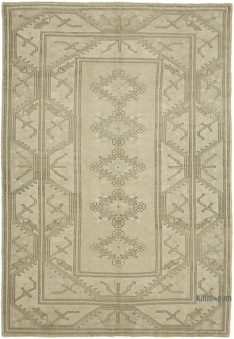 Vintage Turkish Hand-Knotted Rug - 6' 7" x 9' 6" (79" x 114") - K0078614
