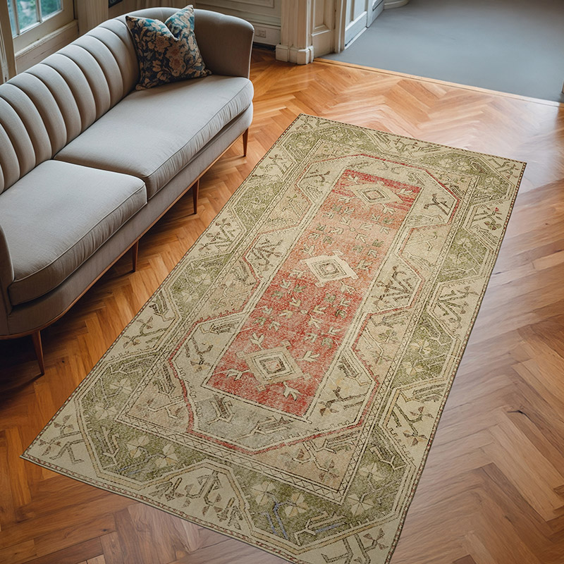 El Dokuma Vintage Halı - 152 cm x 300 cm - K0078617