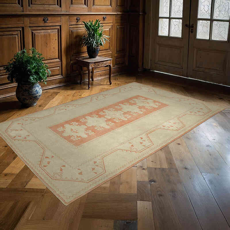 Vintage Turkish Hand-Knotted Rug - 5' 6" x 8' 3" (66" x 99") - K0078618