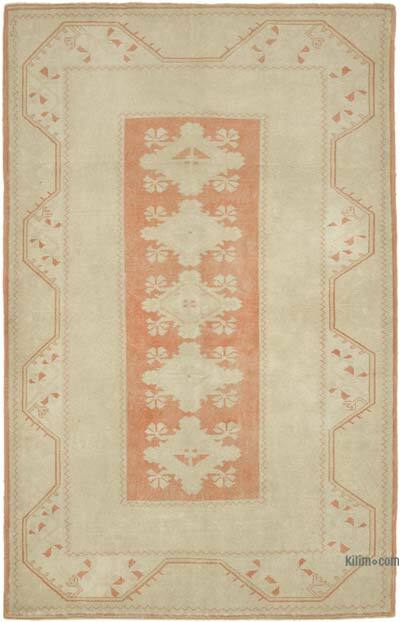 Vintage Turkish Hand-Knotted Rug - 5' 6" x 8' 3" (66" x 99")