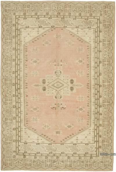 Vintage Turkish Hand-Knotted Rug - 6' 5" x 9' 9" (77" x 117")