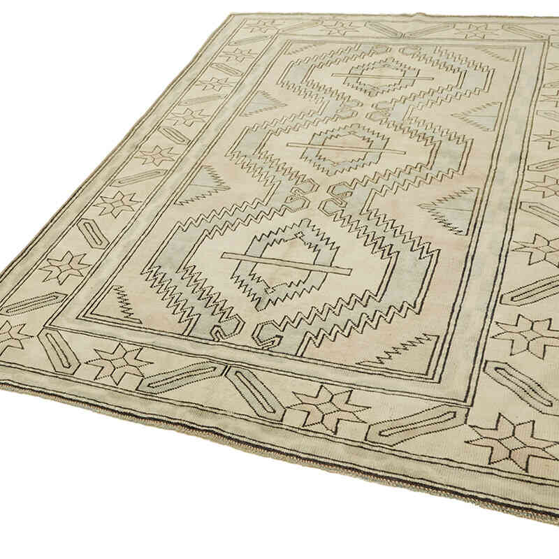 El Dokuma Vintage Halı - 183 cm x 240 cm - K0078623