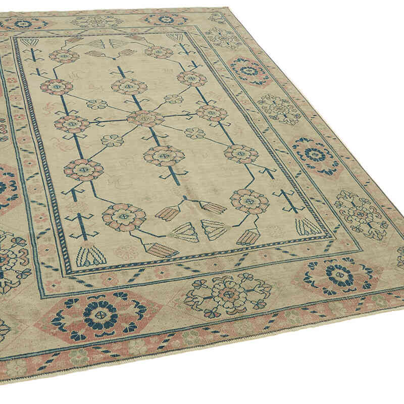 Alfombra Vintage Turca Anudada a Mano - 172 cm x 236 cm - K0078625