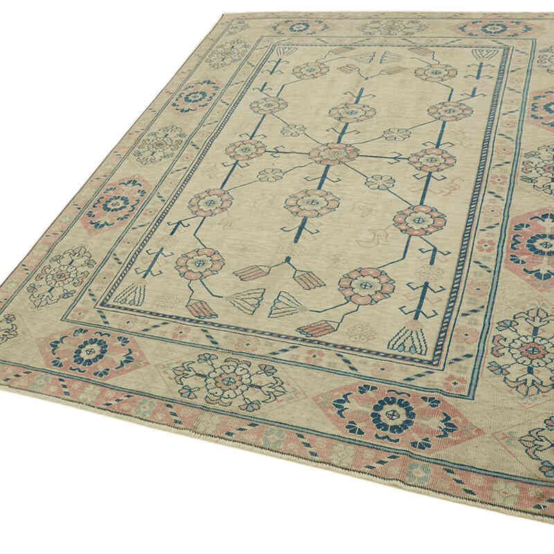 Alfombra Vintage Turca Anudada a Mano - 172 cm x 236 cm - K0078625