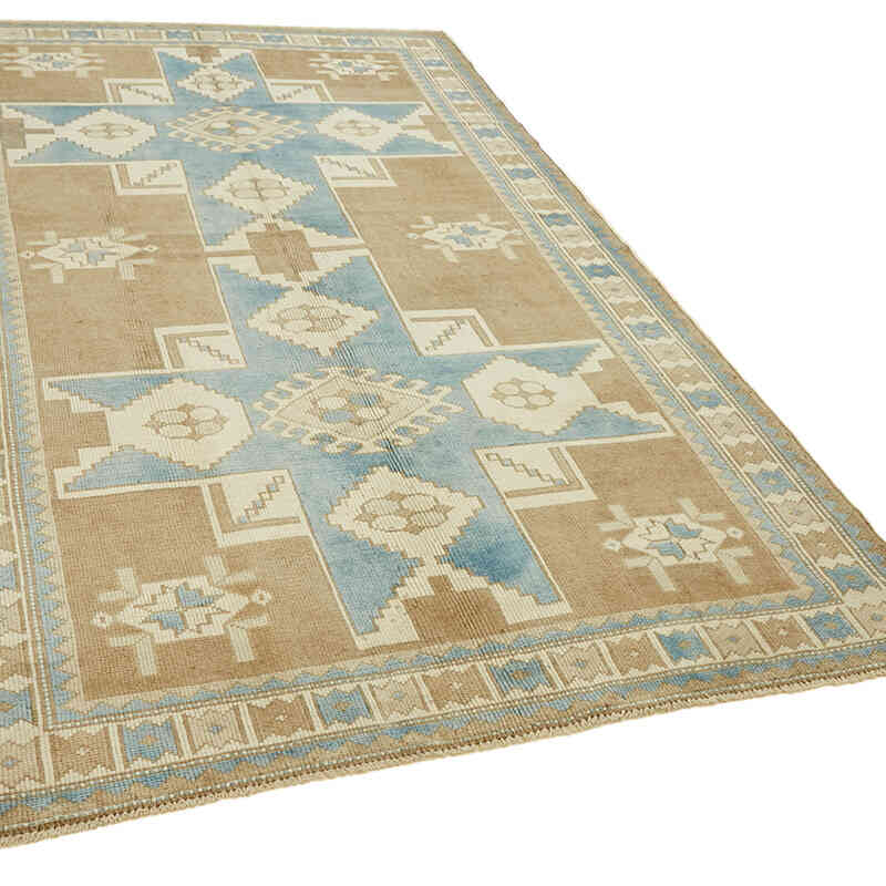 Vintage Turkish Hand-Knotted Rug - 5' 3" x 8' 9" (63" x 105") - K0078629