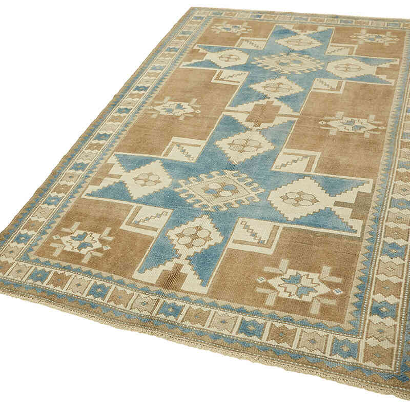Vintage Turkish Hand-Knotted Rug - 5' 3" x 8' 9" (63" x 105") - K0078629