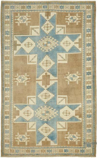 Vintage Turkish Hand-Knotted Rug - 5' 3" x 8' 9" (63" x 105")