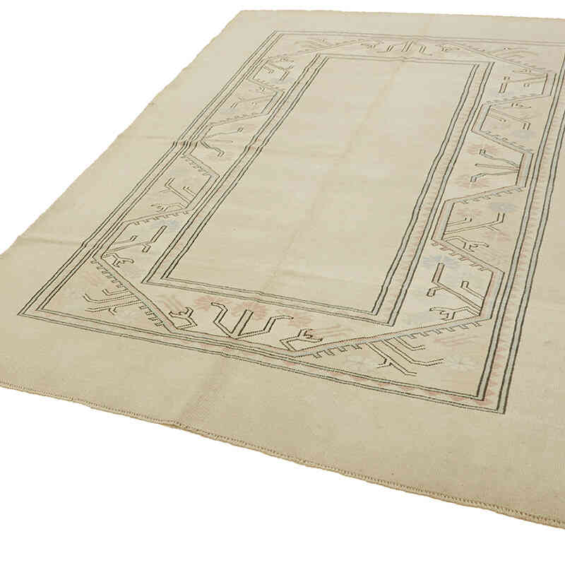 Vintage Turkish Hand-Knotted Rug - 7'  x 9'  (84" x 108") - K0078630