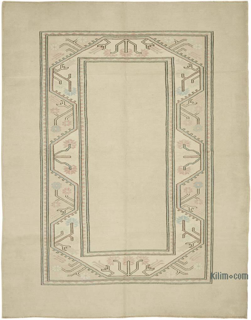 Vintage Turkish Hand-Knotted Rug - 7'  x 9'  (84" x 108") - K0078630
