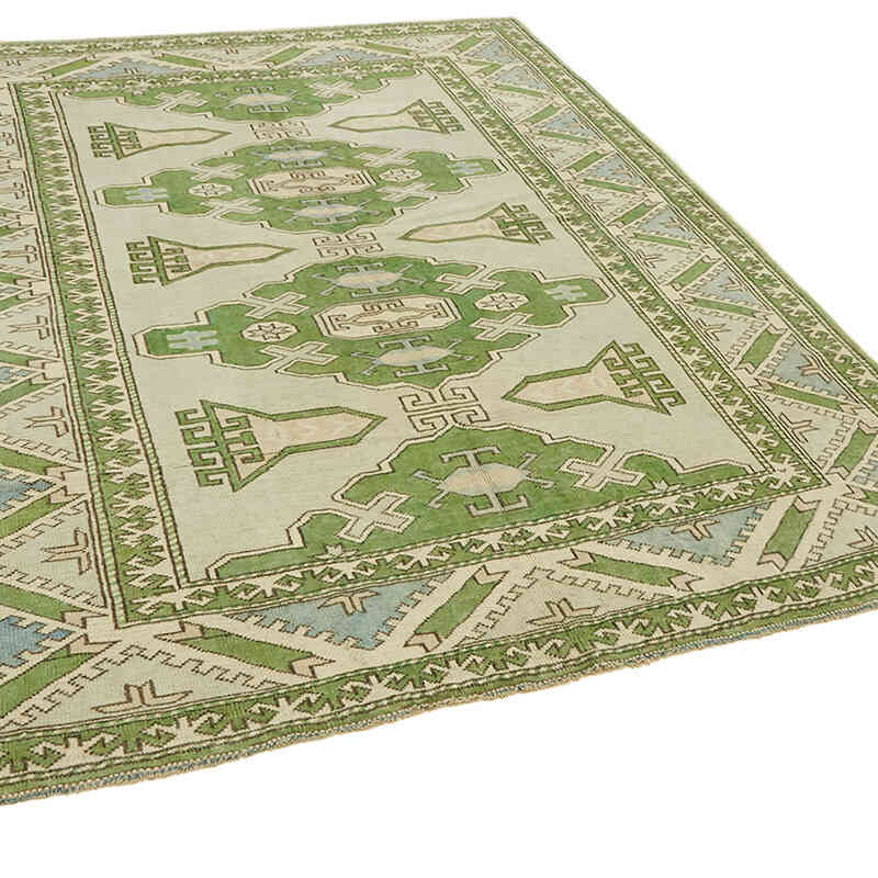 Vintage Turkish Hand-Knotted Rug - 7' 6" x 9' 2" (90" x 110") - K0078635