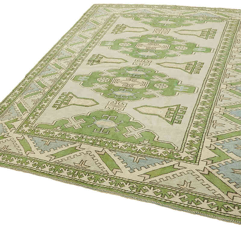 Vintage Turkish Hand-Knotted Rug - 7' 6" x 9' 2" (90" x 110") - K0078635